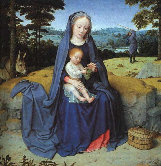 Gerard David The Rest on the Flight into Egypt China oil painting art